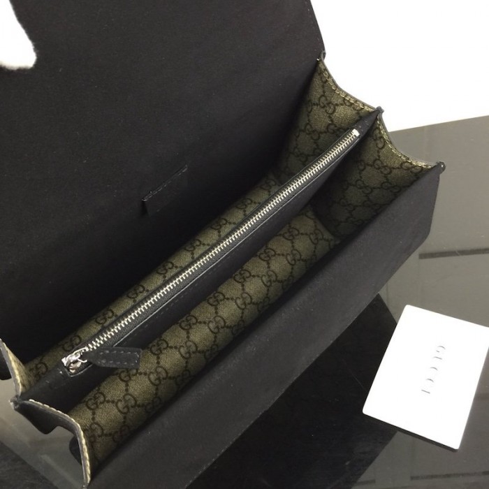 G*u*i dionysus small gg shoulder bag canvas black 400249