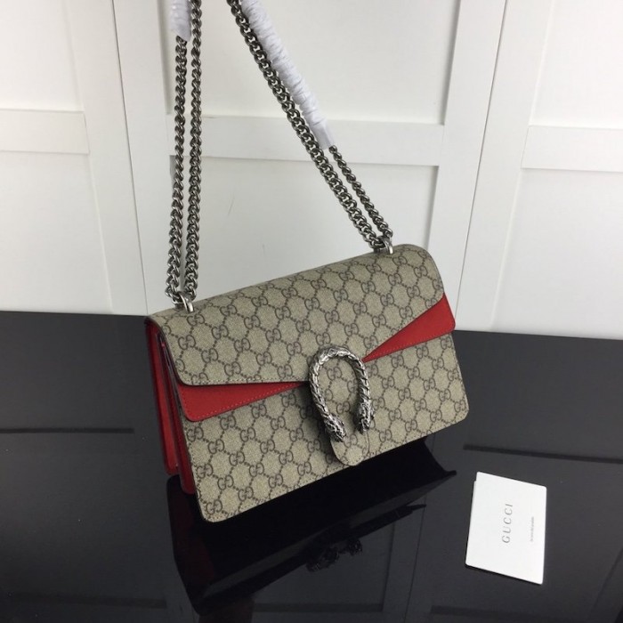 G*u*i dionysus small gg shoulder bag canvas red 400249