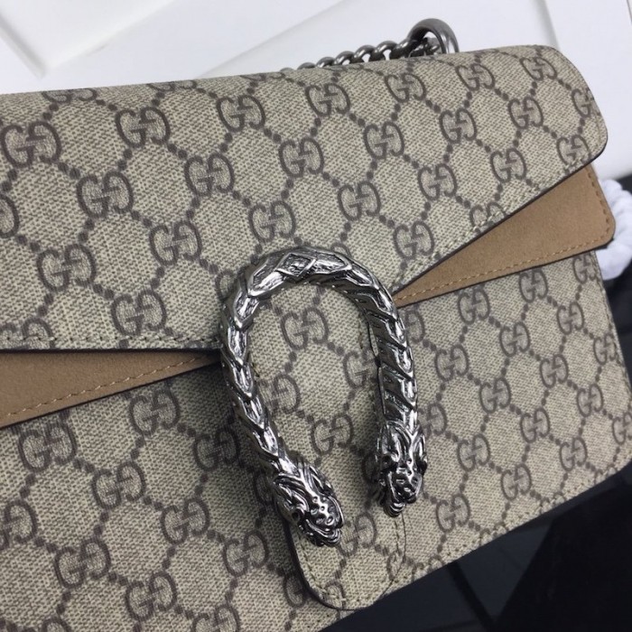 G*u*i dionysus small gg shoulder bag canvas tan 400249