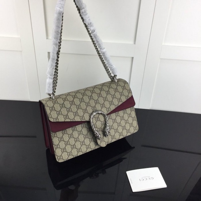 G*u*i dionysus small gg shoulder bag canvas wine 400249