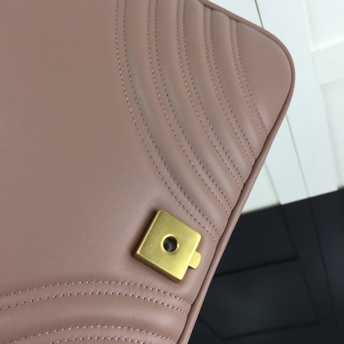 G*u*i gg marmont medium matelassé shoulder bag dusty pink