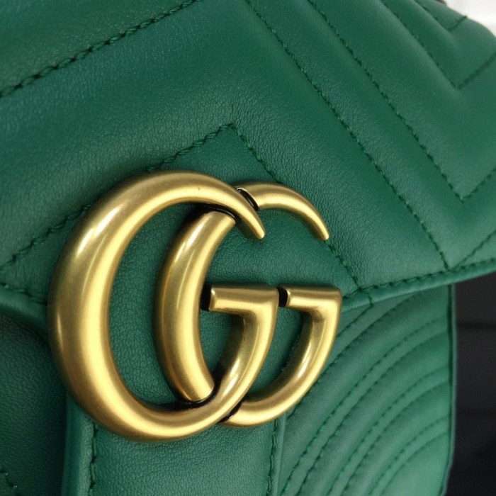 G*u*i gg marmont mini top handle bag green 547260