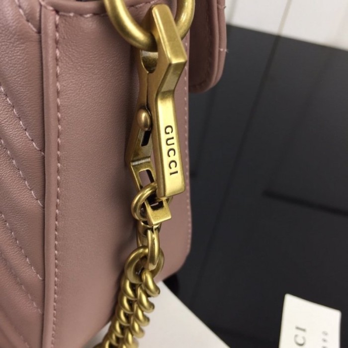 G*u*i gg marmont mini top handle bag dusty pink 547260