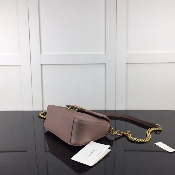 G*u*i gg marmont mini top handle bag dusty pink 547260
