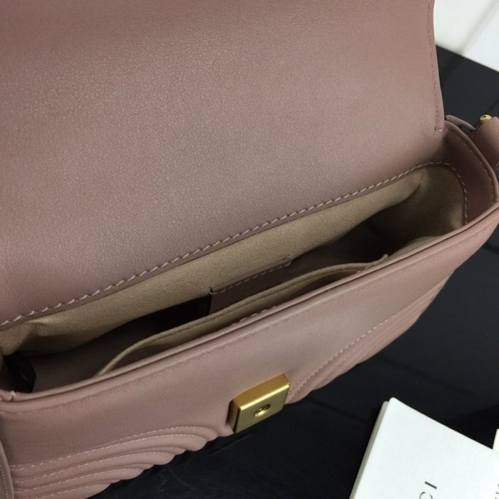 G*u*i gg marmont mini top handle bag dusty pink 547260