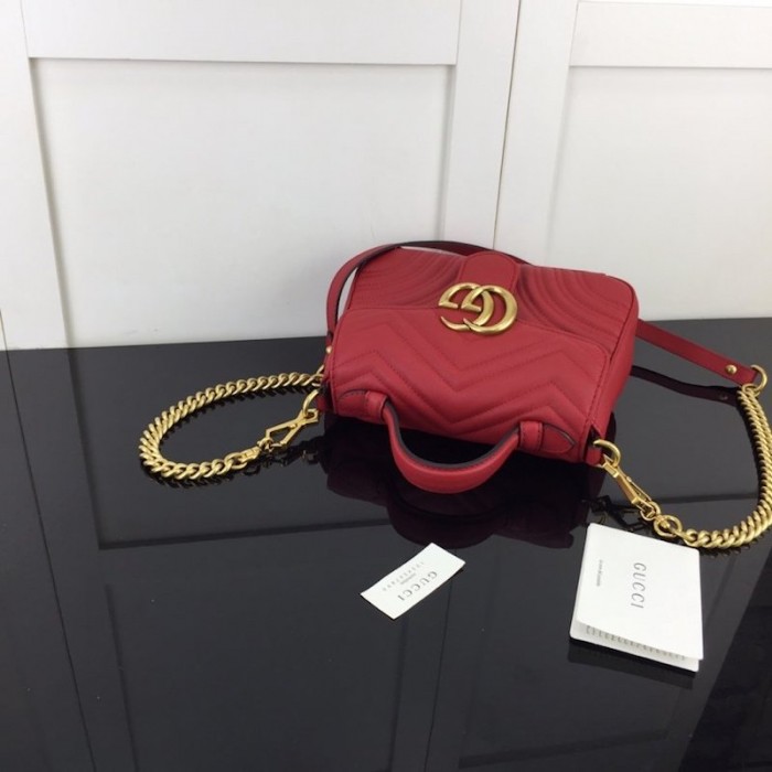 G*u*i gg marmont mini top handle bag red 547260