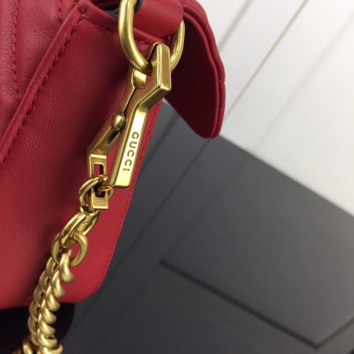 G*u*i gg marmont mini top handle bag red 547260