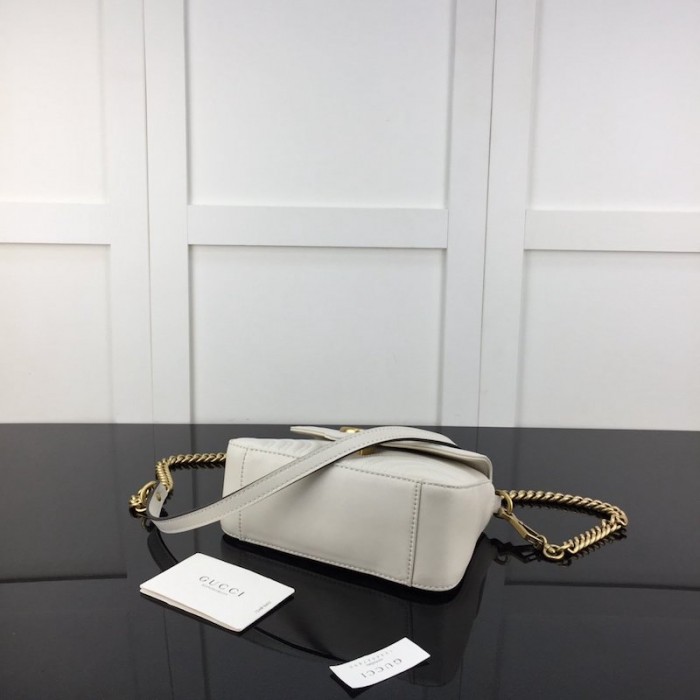 G*u*i gg marmont mini top handle bag white 547260