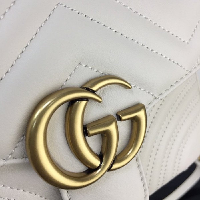 G*u*i gg marmont mini top handle bag white 547260