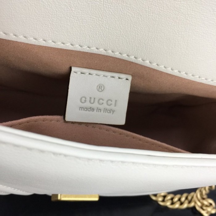 G*u*i gg marmont mini top handle bag white 547260