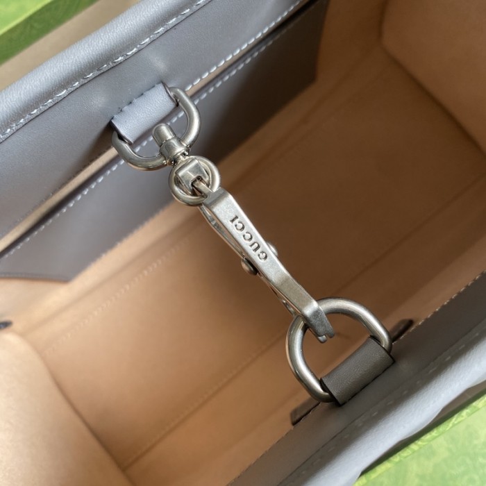 G*u*i gg marmont leather tote bag grey 681483