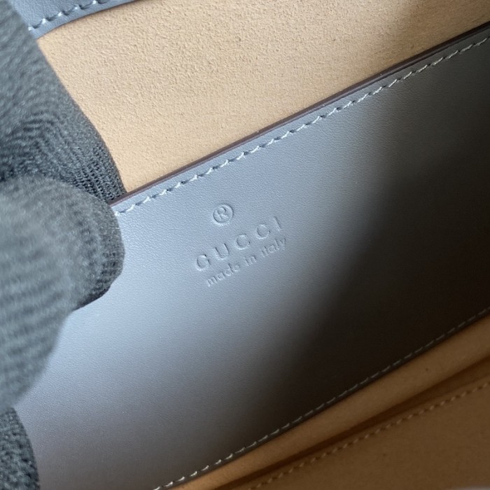 G*u*i gg marmont leather tote bag grey 681483
