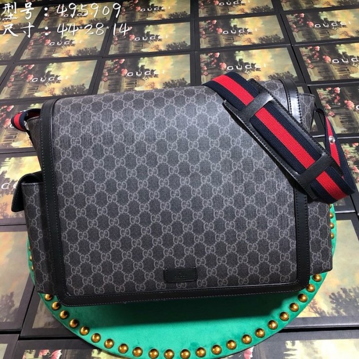 g*u*i gg Sup*e diaper bag 495909 black