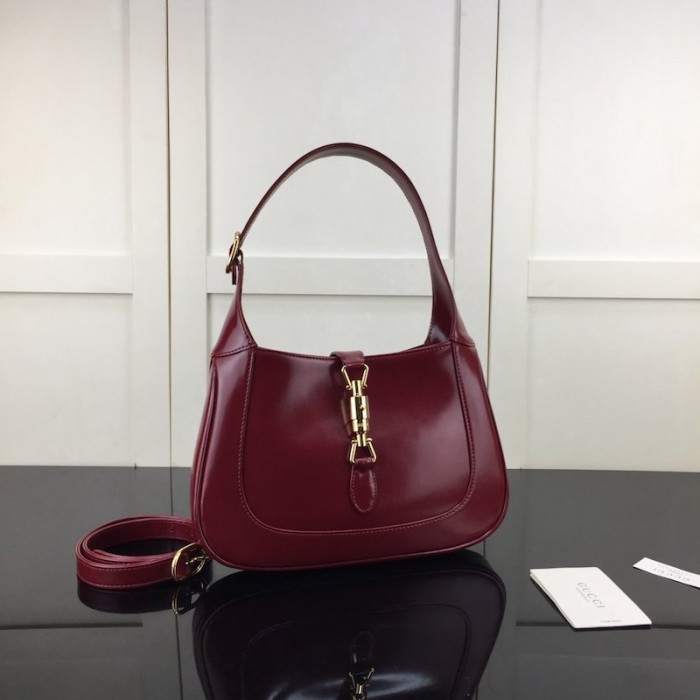 G*u*i jackie 1961 small hobo bag burgundy ‎636709
