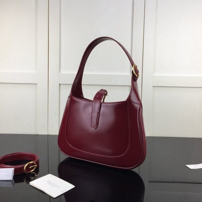 G*u*i jackie 1961 small hobo bag burgundy 636709