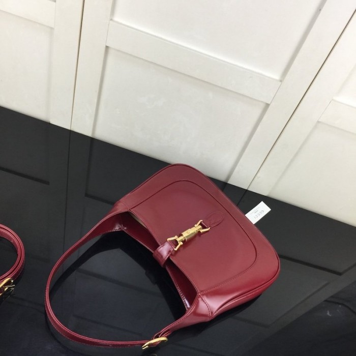 G*u*i jackie 1961 small hobo bag burgundy 636709