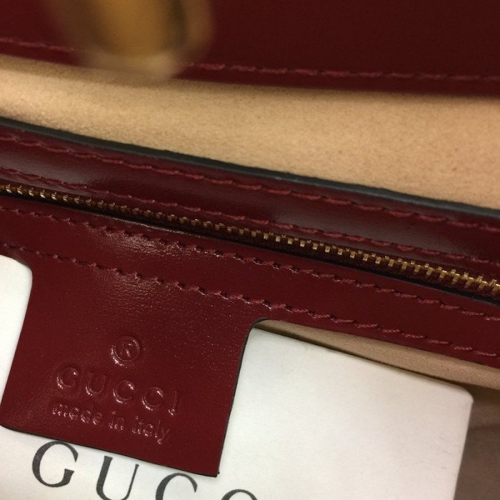 G*u*i jackie 1961 small hobo bag burgundy 636709