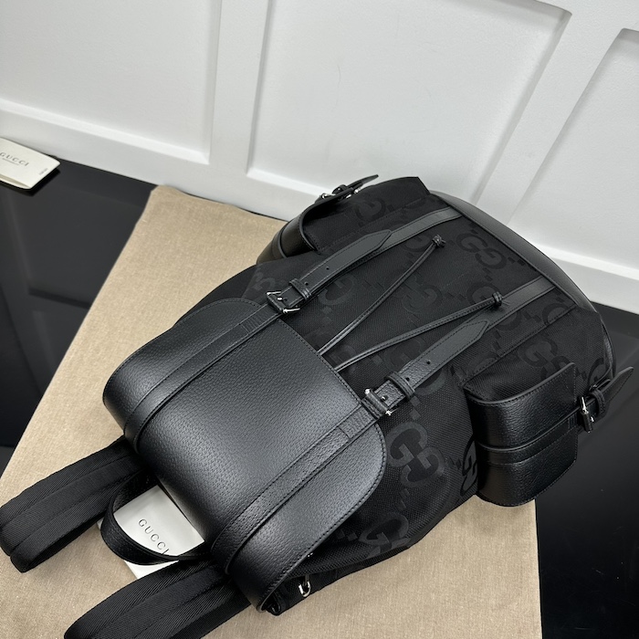 G*u*i jumbo gg backpack black jumbo gg canvas 678829