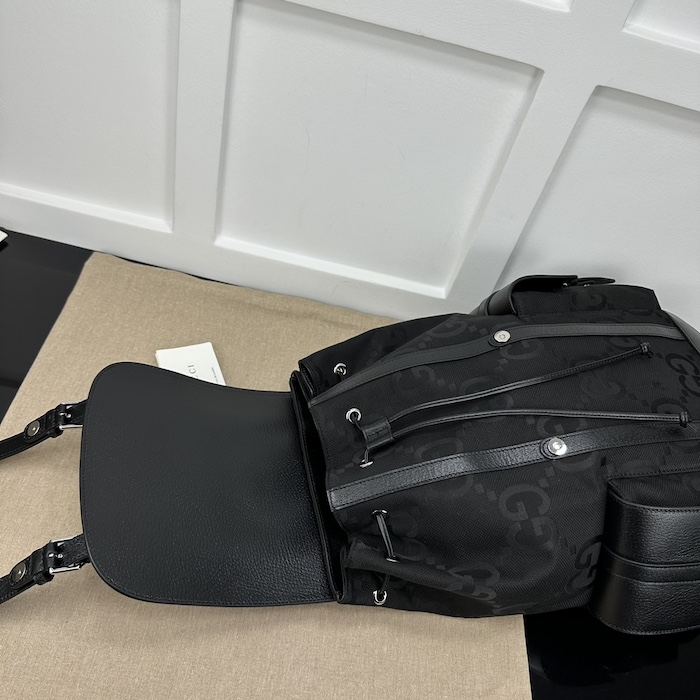 G*u*i jumbo gg backpack black jumbo gg canvas 678829