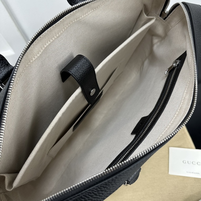 G*u*i jumbo gg briefcase black jumbo gg leather ‎658573