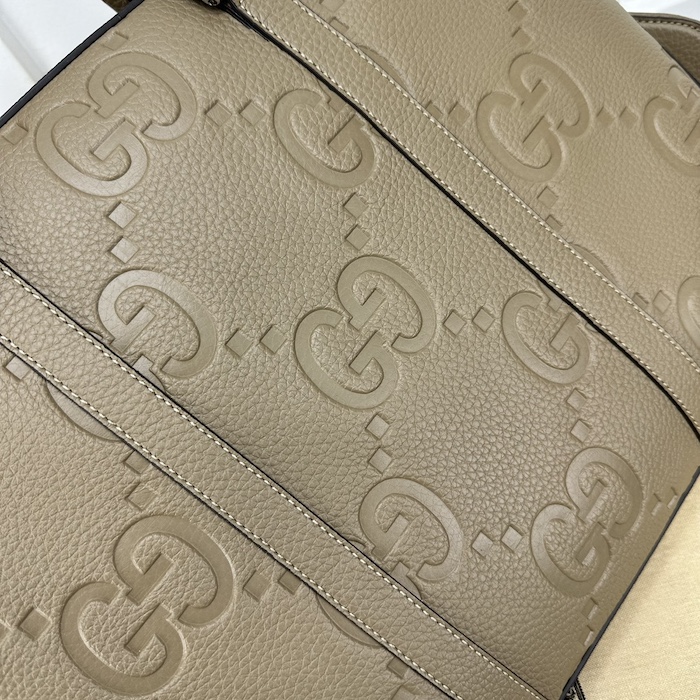 G*u*i jumbo gg briefcase taupe jumbo gg leather ‎658573