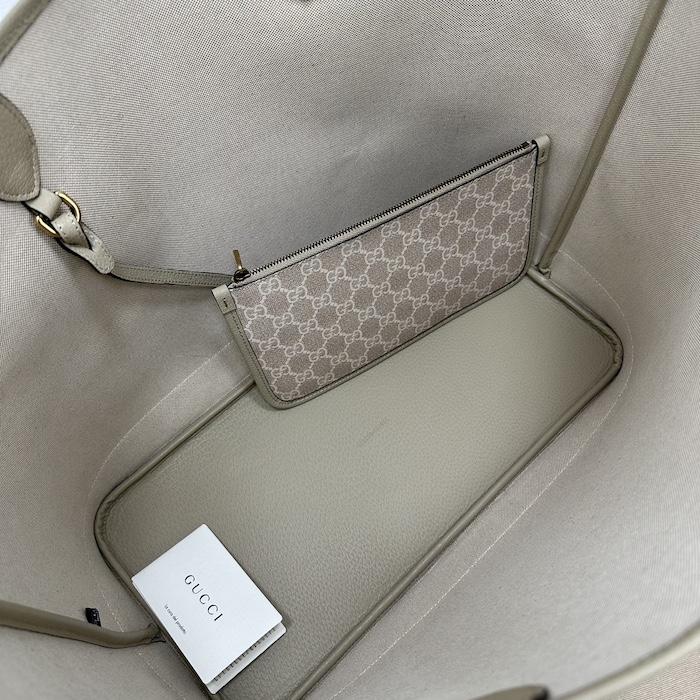 g*u*i ophidia gg large tote bag beige and white gg Sup*e canvas 726755