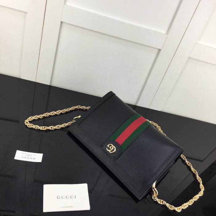 G*u*i ophidia small shoulder bag black 503877