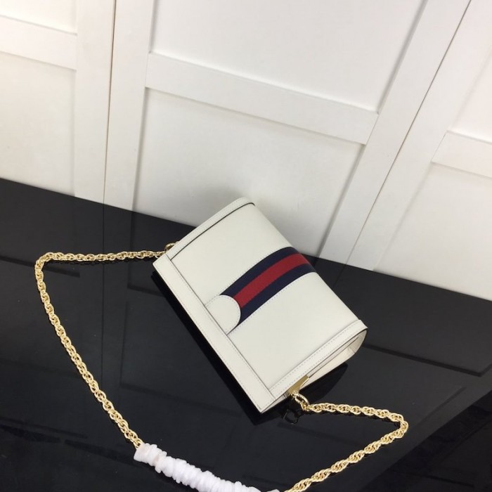 G*u*i ophidia small shoulder bag white 503877