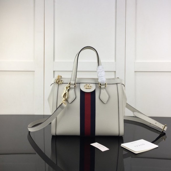 G*u*i ophidia small tote bag white 547551
