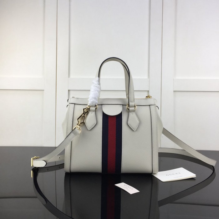 G*u*i ophidia small tote bag white 547551