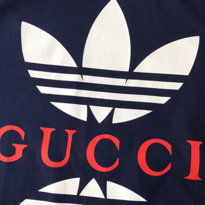 Ad*s x g*u*i cotton jersey t-shirt blue