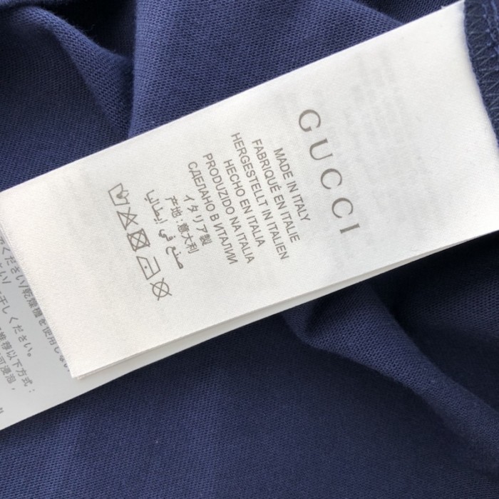 Ad*s x g*u*i cotton jersey t-shirt blue