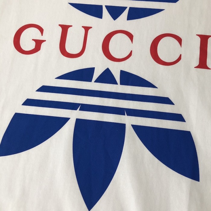 Ad*s x g*u*i cotton jersey t-shirt white