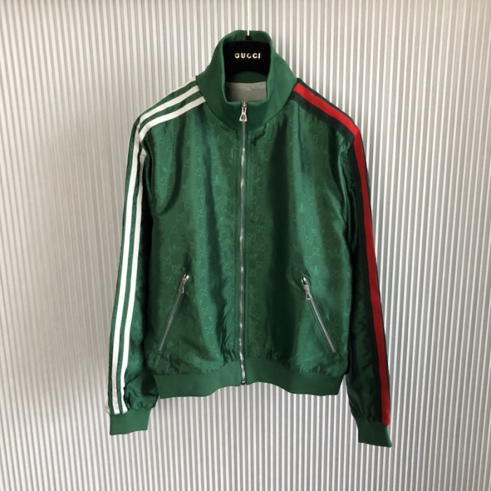 Ad*s x g*u*i gg trefoil jacquard jacket