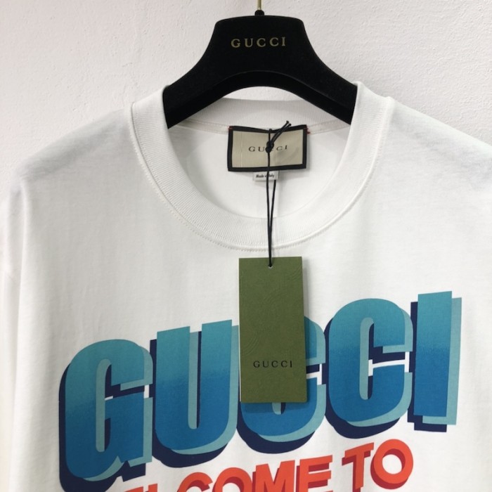 G*u*i cotton jersey t-shirt white 615044