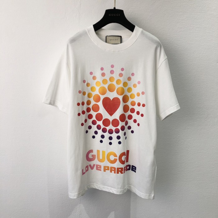 cotton t-shirt with ''G*u*i love parade''
