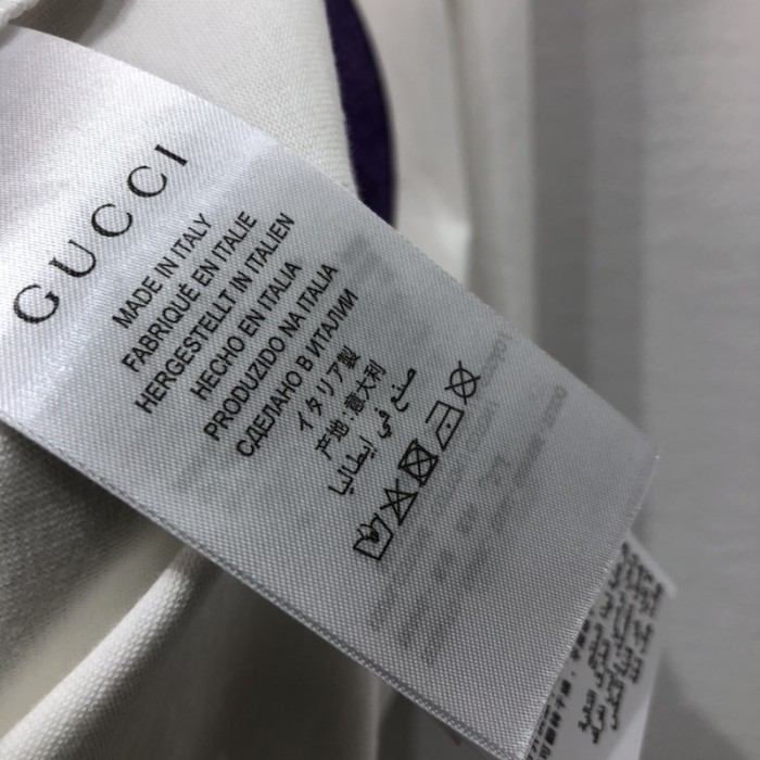 G*u*i cotton t-shirt with print white 616036