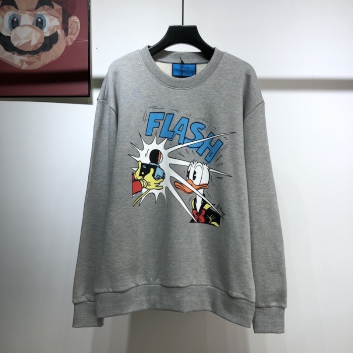 disney x G*u*i donald duck sweatshirt grey