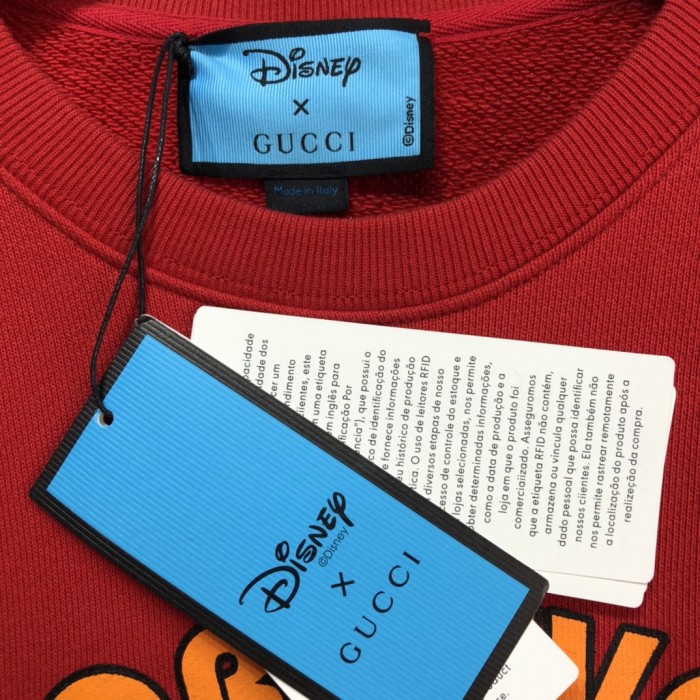 disney x G*u*i donald duck t shirt sweatershirt red
