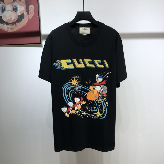 disney x G*u*i donald duck t shirt black