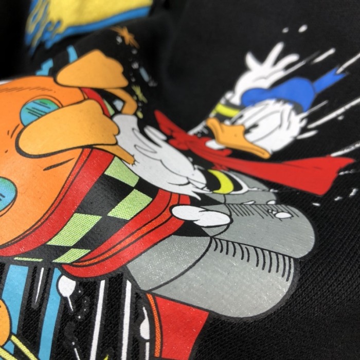 disney x G*u*i donald duck hooded sweatshirt black