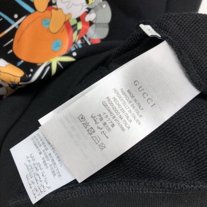 disney x G*u*i donald duck hooded sweatshirt black