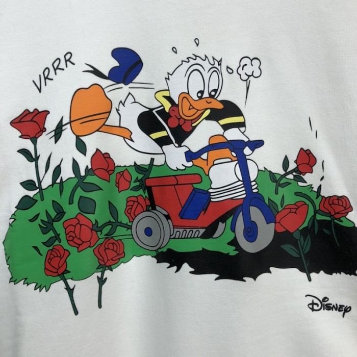 disney x G*u*i donald duck hooded sweatshirt off white