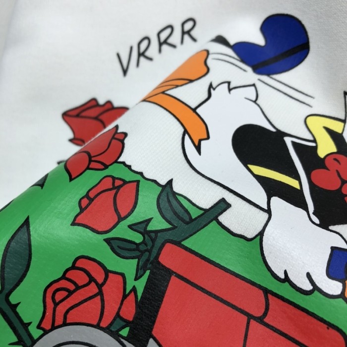 disney x G*u*i donald duck hooded sweatshirt off white
