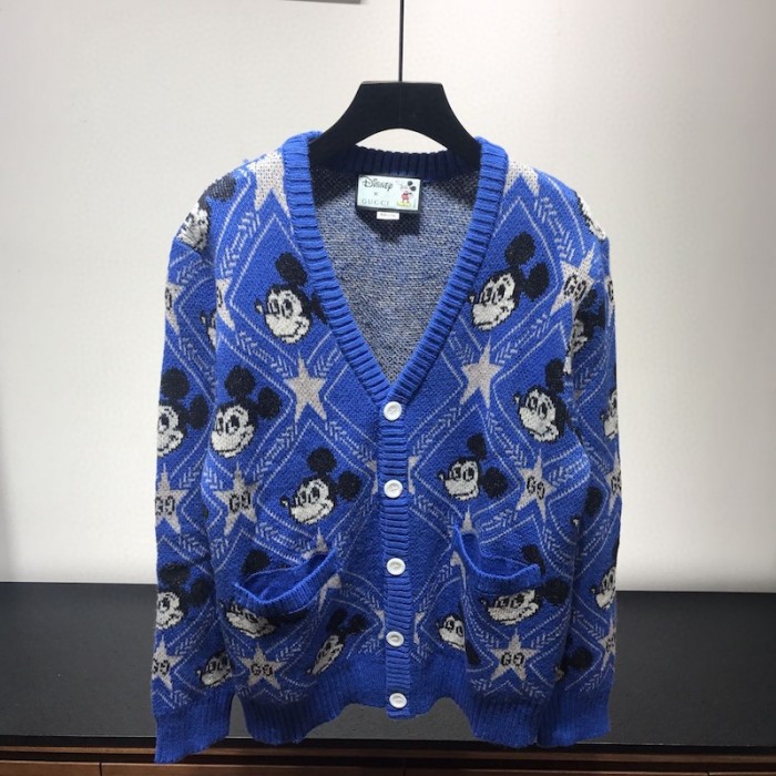 disney x G*u*i wool cardigan blue