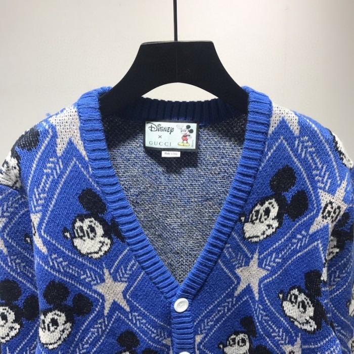 disney x G*u*i wool cardigan blue