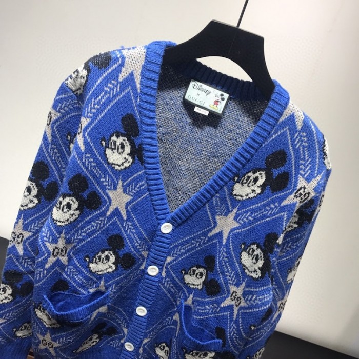disney x G*u*i wool cardigan blue