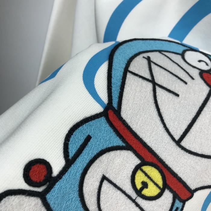doraemon x G*u*i cotton hoodie white