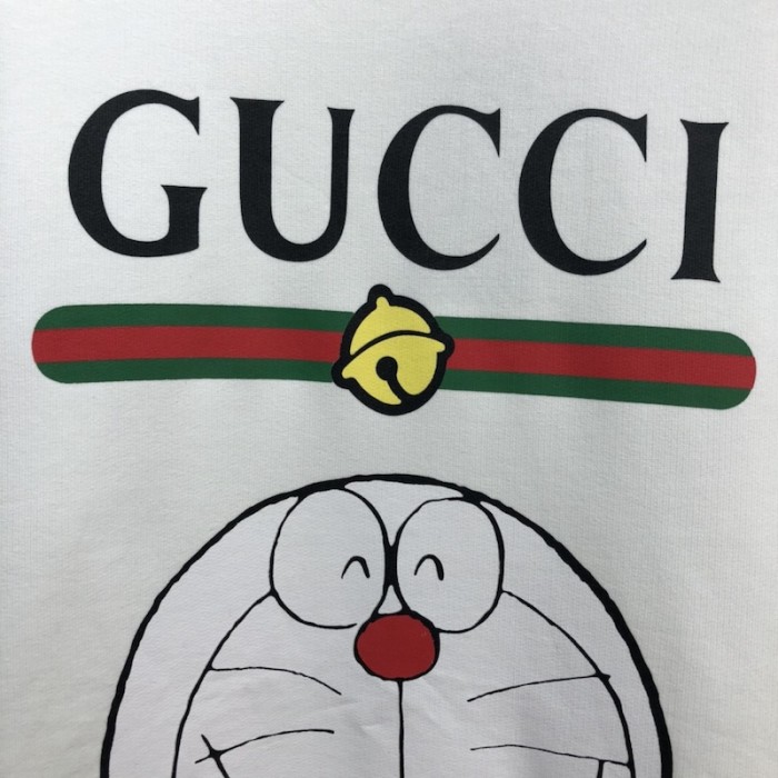 doraemon x G*u*i cotton sweatershirt white
