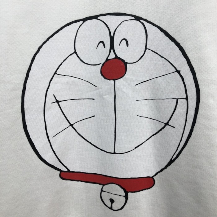 doraemon x G*u*i cotton sweatershirt white